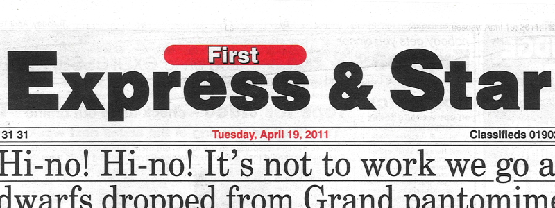 Adele, Express and Star front cover and page 17 exclusive