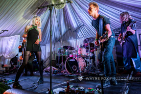 Du Blonde play at Moseley Folk Festival in Birmingham, 4 September 2015.