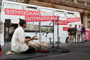 Mendi Singh perform at #BIDF2018, Victoria Square, Birmingham, UK, 7 June 2018.
